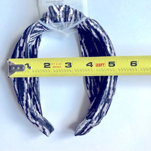 3/$15 NEW SCUNCI BASIK EDITION Wide Knotted Headband Black Women’s - Picture 7 of 15